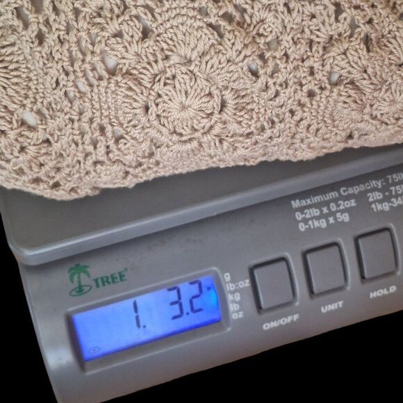 Ecru Crochet Boho Midi Skirt Cotton Sz M Slip Lining Philippines Doily Skirt - Picture 16 of 16